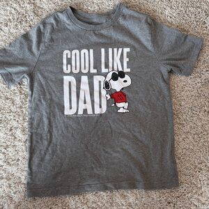 Peanuts Snoopy Cool Like Dad Gray T-Shirt